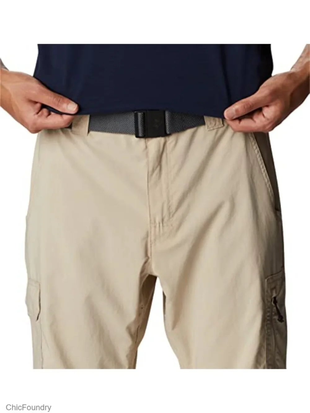 Men's Recycled Polyester Cargo Pants with Sun Protection & Stretch